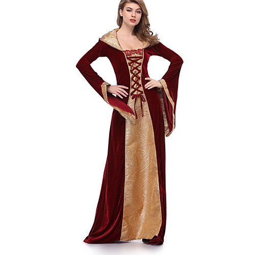 

Queen Outlander Medieval Vacation Dress Dress Masquerade Prom Dress Women's Costume Red Vintage Cosplay Party Halloween