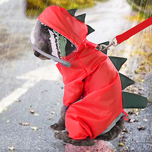 

Dog Rain Coat Solid Colored Basic Casual / Daily Dog Clothes Puppy Clothes Dog Outfits Waterproof Yellow Red Costume for Girl and Boy Dog Waterproof Material S M L XL XXL
