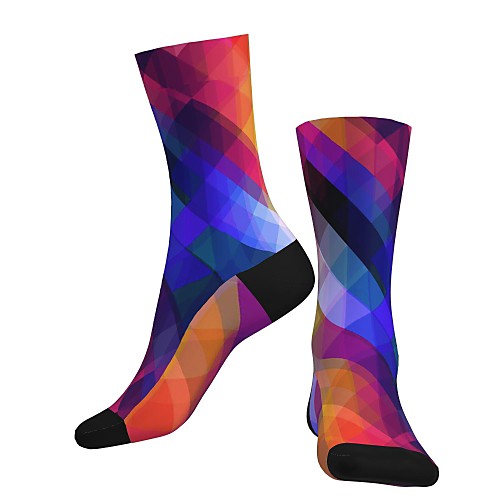 

Crew Socks Compression Socks Calf Socks Athletic Sports Socks Cycling Socks Women's Men's Bike / Cycling Lightweight Breathable Anatomic Design 1 Pair Graphic Printed Cotton Red S M L / Stretchy