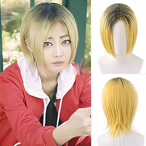 

haikyuu cosplay wig, shoyo hinata sugawara koushi halloween costumes party hair anime layered wig daily use/tv/film/anime character cosplay/party/performance