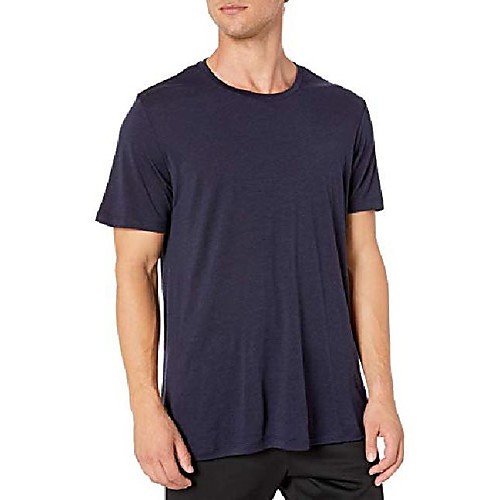 

Men's T shirt Hiking Tee shirt Short Sleeve Tee Tshirt Sweatshirt Top Outdoor Lightweight Breathable Quick Dry Sweat wicking Summer Solid Color Sapphire Navy Pink Hunting Fishing Climbing