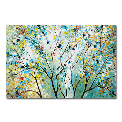 

Mintura Large Size Hand Painted Tree Oil Paintings on Canvas Modern Abstract Wall Art Pictures For Home Decoration No Framed