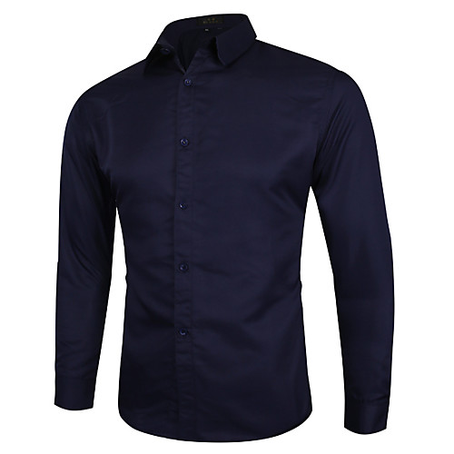 

men's casual button down shirt slim fit point collar dress shirts black us x-large (tag asian 5xl)