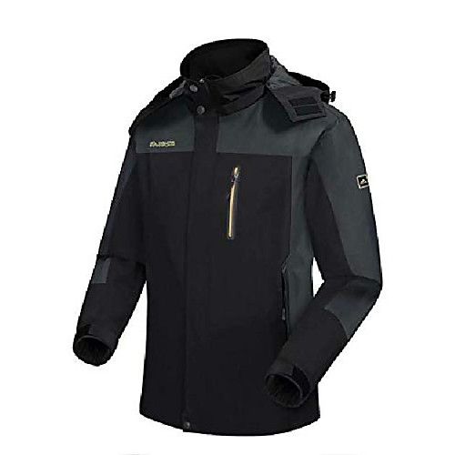 

mens outdoor jackets windproof casual hoodies jackets waterproof men's breathable fall shell coat with zip black