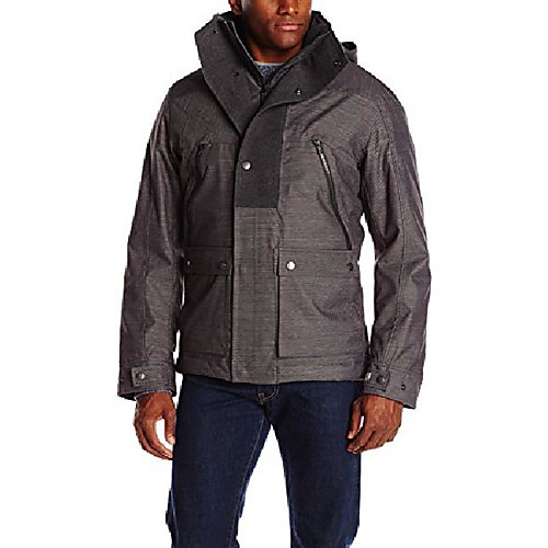 

men's weather-all parka, small, jet black