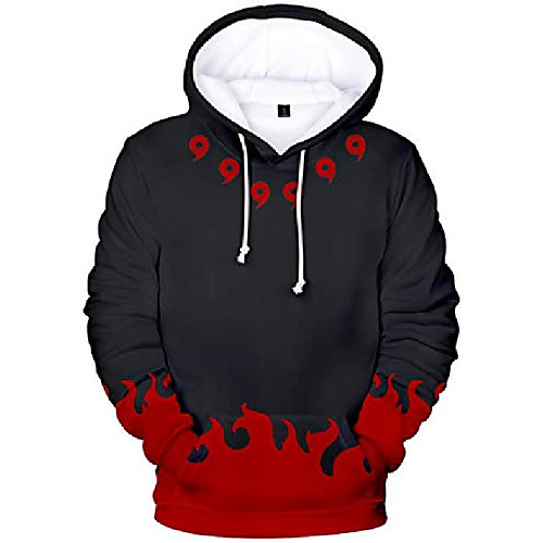 

men's fashion hoodies long sleeve sweatshirt show support to the japanese anime naruto(us size xs(tag size s),comma r 2099-2)