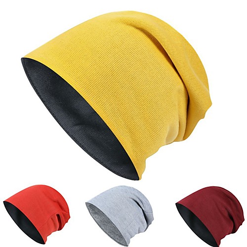 

Men's Women's Hiking Cap Skull Cap Beanie 1pc Winter Outdoor Windproof Breathable Warm Soft Skull Cap Beanie Classic Corduroy Black Yellow Burgundy for Camping / Hiking Hunting Fishing / Micro-elastic