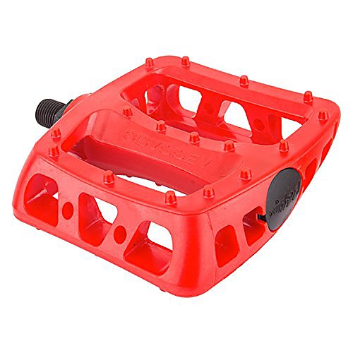 

twisted pc pedals - platform composite/plastic 1/2 red