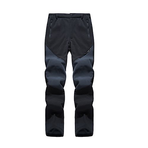 

Men's Hiking Pants Trousers Hiking Cargo Pants Patchwork Winter Outdoor Standard Fit Thermal Warm Waterproof Windproof Fleece Lining Pants / Trousers Bottoms Black Army Green Grey Hunting Fishing