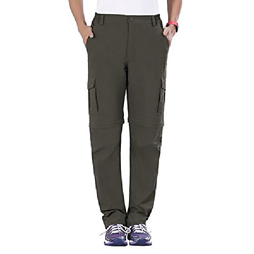 

women's outdoor sports quick drying pants lightweight convertible cargo pants hiking pants green 4-6