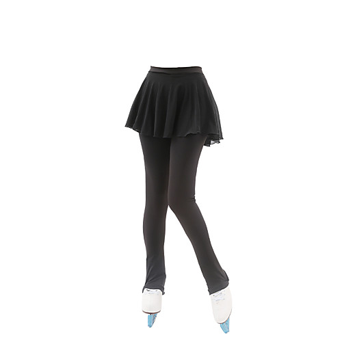 

Figure Skating Pants All Ice Skating Tights Bottoms Black Spandex High Elasticity Training Skating Wear Solid Colored Ice Skating Figure Skating / Kids
