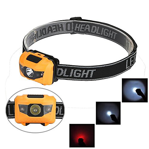 

headlamp,suppion r3 2led mini headlight headlamp flashlight 4 mode super bright torch light (yellow)