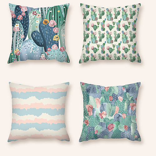 

Cushion Cover 4PC Short Plush Soft Decorative Square Throw Pillow Cover Cushion Case Pillowcase for Sofa Bedroom 45 x 45 cm (18 x 18 Inch) Superior Quality Machine Washable