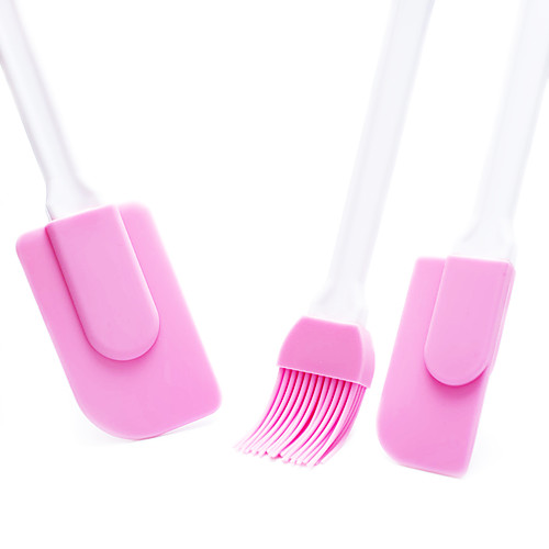 

Baking Tools Cake Cream Spatula Silicone Brush Three-Piece Set