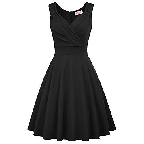

ladies swing dress petticoat dress vintage retro pleated skirt party dress size 2xl bp945-1
