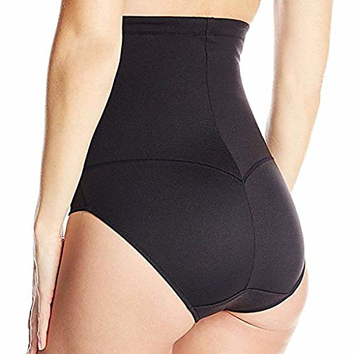 

forthery tummy control shapewear panties shaper bodysuit slimming high waist panties seamless briefs for womens(black,l)