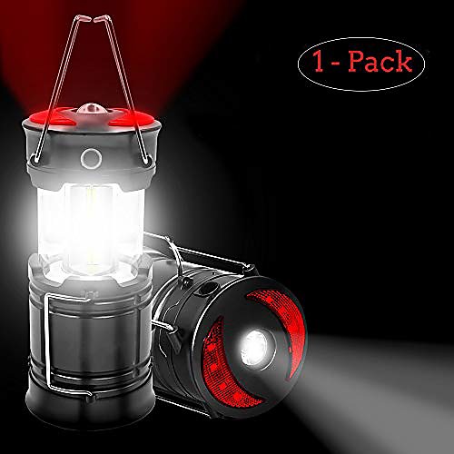 

ultra bright led camping lantern collapsible waterproof outdoor tent light emergency lamp flashlight lightweight suitable for hiking,hurricanes,fishing,outages - batteries included