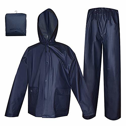 

Women's Men's Hiking Jacket with Pants Outdoor Waterproof Lightweight Windproof Breathable Clothing Suit Fishing Climbing Camping / Hiking / Caving Navy / Quick Dry