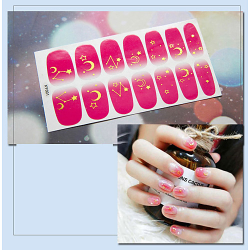 

5 pcs New Bronzing Nail Sticker Xingyue Nail Sticker Starry Sky Full Sticker Christmas Nail Sticker