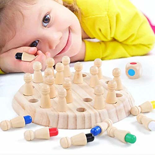 

children educational toys, wooden memory match stick game kid intelligence iq brain teaser game