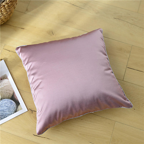 

Silk Surface Solid Colored Fashion Simplicity Pillow Case Cover Living Room Bedroom Sofa Cushion Cover Modern Sample Room Cushion Cover