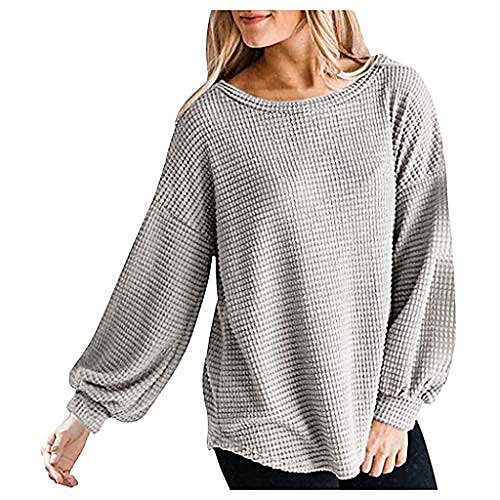 

tops for women, women's long sleeve knit top o neck oversized sweater pullover, women jackets and coats (khaki m)