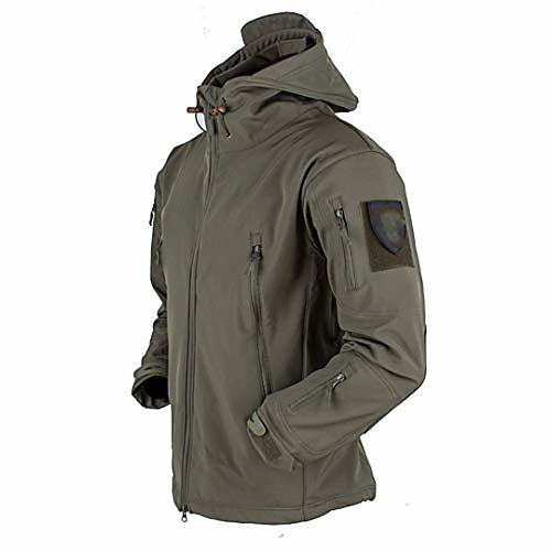 

military jacket style men tactical windbreaker clothes shark skin winter softshell coat waterproof jacket army green xxxl