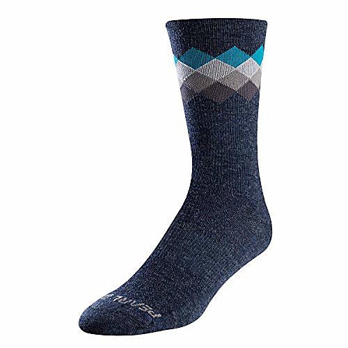 

merino navy rhombus t-l unisex adult socks