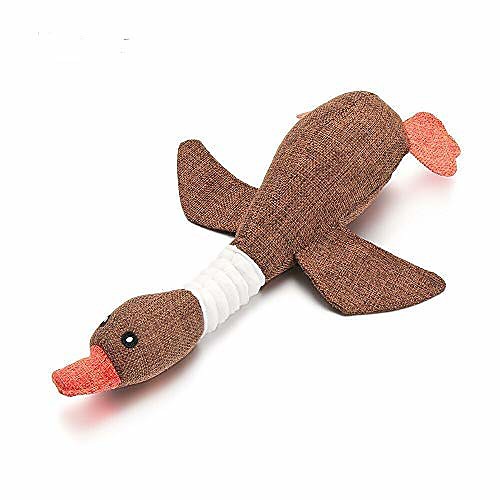 

tough strong pet dog chew toys interactive for dogs indestructible stuffed knot squeaky sound toy squeaker puppy healthy teeth rope supplies (grey elephant)