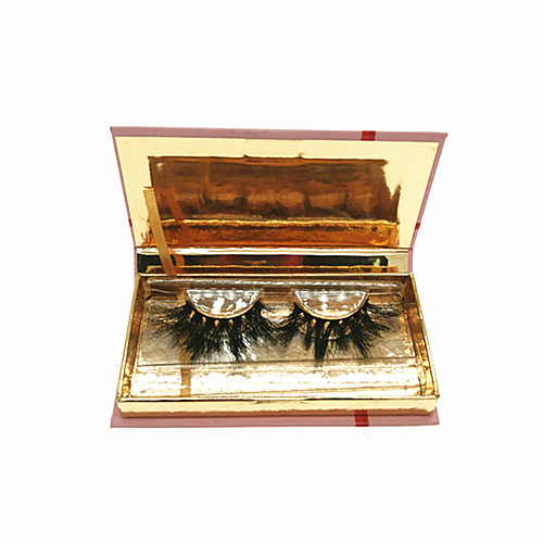 

3D Mink Lashes Crisscross Christmas Box Professional Level Women Soft Comfortable Animal wool False eyelash Wedding Party Crisscross Thick Natural Long - Makeup Daily Makeup Halloween Makeup