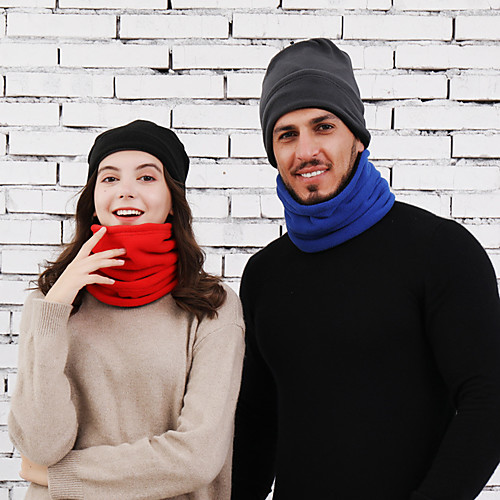 

Neck Gaiter Neck Tube Balaclava Scarf Hooded Neck Warmer Thermal Warm Breathable Bike / Cycling Navy ArmyGreen Black Fleece Winter for Unisex Adults' Cycling / Bike / Mountain Bike MTB
