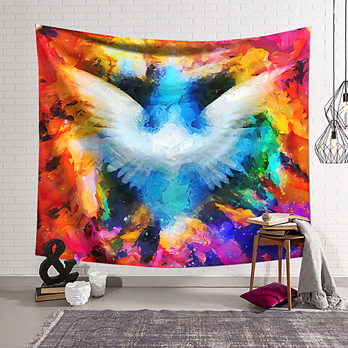 

Wall Tapestry Art Decor Blanket Curtain Hanging Home Bedroom Living Room Decoration Polyester Fiber Painted Wings Dream Orchid Pavilion Design