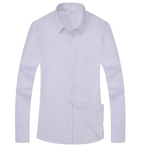 

men's big and tall snap button cook shirt, white, 3x-large