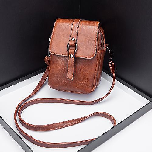 

womens small leather crossbody phone bag, shoulder bag cell phone purse wallet, with usb/earphone hole