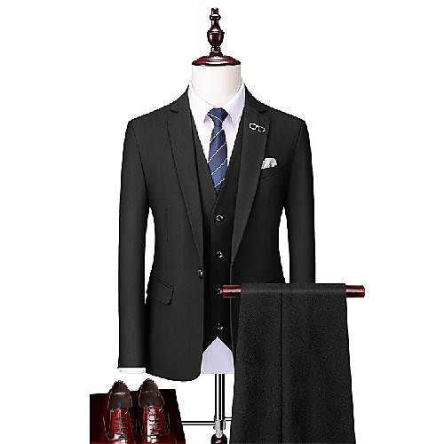 

Tuxedos Standard Fit Shawl Collar Single Breasted One-button Polyester