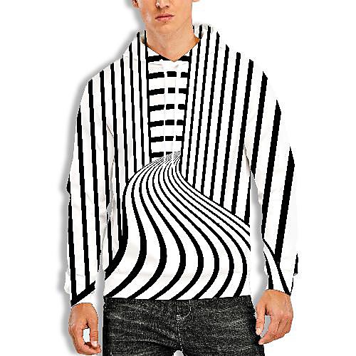 

Men's Pullover Hoodie Sweatshirt Graphic Optical Illusion 3D Print Daily 3D Print 3D Print Casual Hoodies Sweatshirts White
