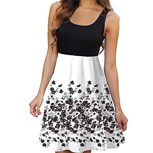 

casual sleveless print casual beach vintage fashion lady short mini dressdresses maxi prom evening summer womens clothing black dress