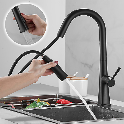 

Kitchen faucet - Single Handle One Hole Painted Finishes Pull-out / ­Pull-down / Tall / ­High Arc Centerset Contemporary / Antique Kitchen Taps