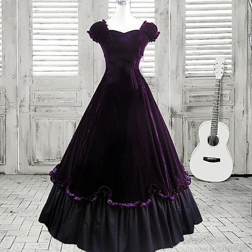 

Maria Antonietta Outlander Vacation Dress Prom Dress Japanese Cosplay Costumes Black