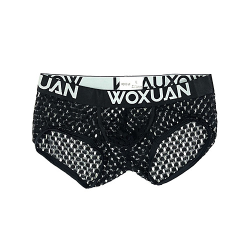 

Men's 1 Piece Basic Boxers Underwear - Normal Low Waist Black S M L