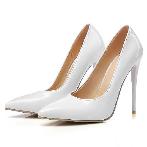 

Women's Heels Stiletto Heel Pointed Toe Daily PU Synthetics Almond White Black