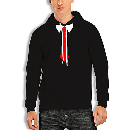 

Men's Pullover Hoodie Sweatshirt Graphic 3D Print Daily 3D Print 3D Print Casual Hoodies Sweatshirts Black