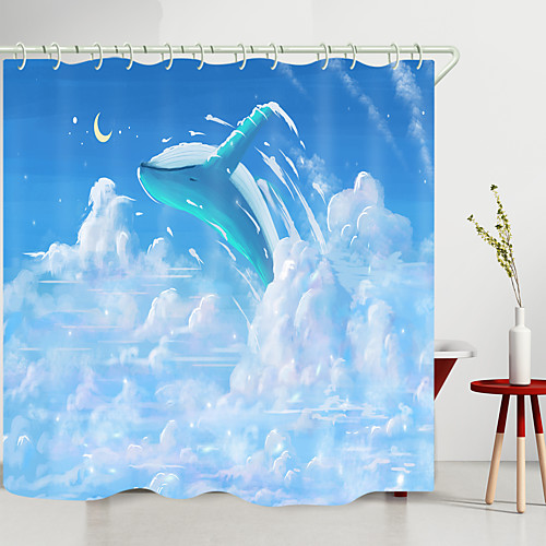 

Shower Curtains & Hooks Modern Polyester New Design