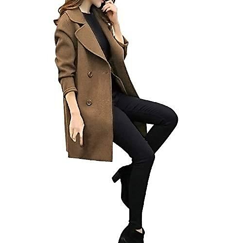 

womens winter coats, womens autumn winter jacket casual outwear cardigan slim coat overcoat, ladies outwear (coffee-xxl)