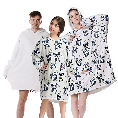 

Inspired by Cosplay Panda Masquerade Hoodie Polyester / Cotton Blend Graphic Prints Printing blanket Hoodie For Women's / Men's