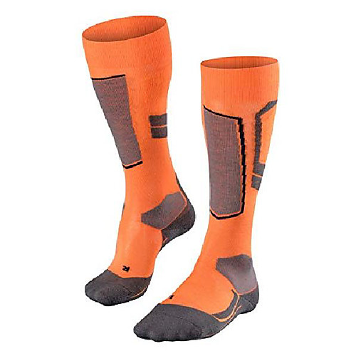 

women's sk4 wool knee socks, flash orange, 37-38