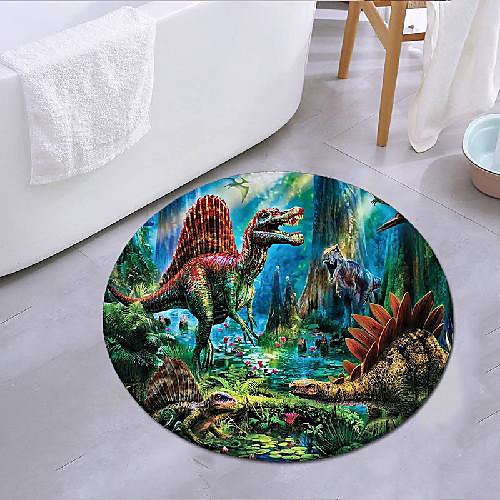 

dinosaur empire round mat carpet door mat bedroom living room carpet study room carpet kitchen bathroom anti-slip mat