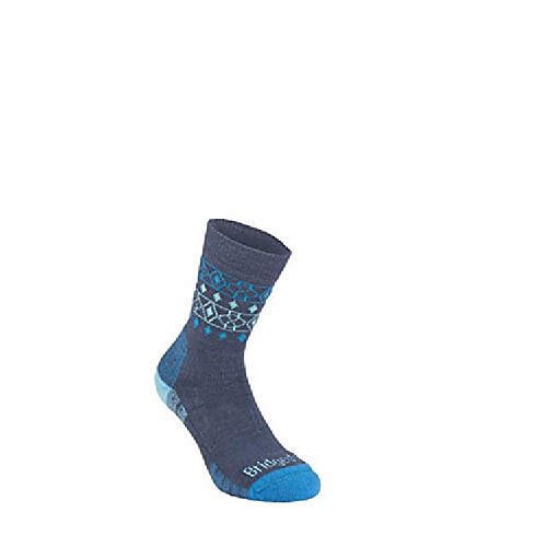 

women's lightweight boot height - merino endurance socks, denim/blue, m