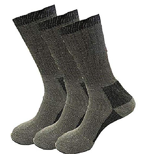 

merino wool hiking & walking wool blend work crew socks workout training hiking walking athletic winter warm sports socks for men size 6-11 (6)