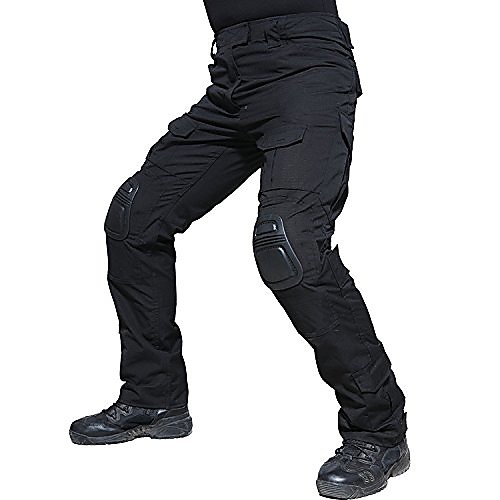 

Men's outdoor army hunting pants BDU for hiking, black, xl